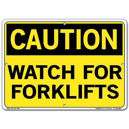 Vestil Polystyrene Sign, 10-1/2" H, 14-1/2" W, Polystyrene, Rectangle, English, SI-C-17-C-PS-040 SI-C-17-C-PS-040